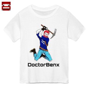 Doctor Benx Merch: Rotbart Gamer Abenteurer mit Spitzhacke - Offizielles Fan T-Shirt