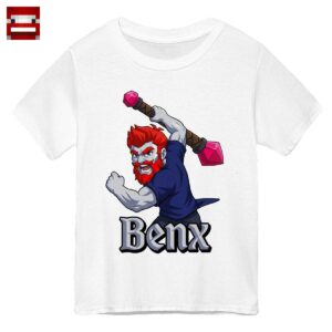 Doctor Benx Merch: Rotbärtiger Krieger mit Kristallkeule - Offizielles Gaming Fan-Shirt
