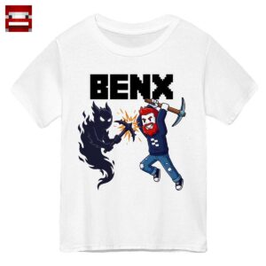 Doctor Benx Merch: Bärtiger Gamer im Spitzhacken-Kampf gegen Schattenmonster - Episches Comic-Kampf Design