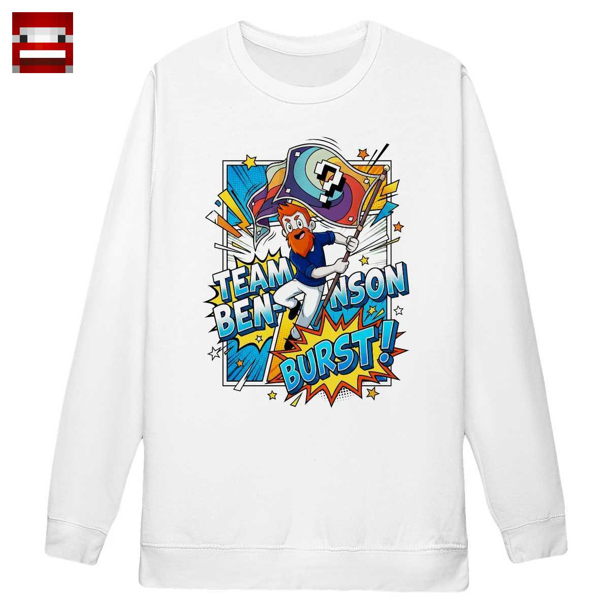 Doctor Benx Merch: Team Benson Burst! T-Shirt - Retro Gamer im Comic-Stil – Bild 2